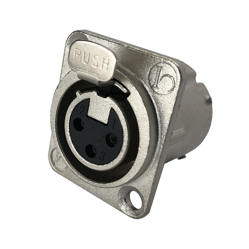 1 pcs : IO-XLR3-F-JLX - CONN RCPT FMALE XLR 3POS SOLDER