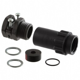 1 pcs : TR10AHC1N - CONN BACKSHELL W/CLMP SZ10 BLACK