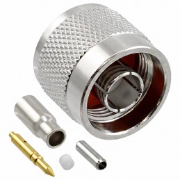 1 pcs : VN10-2052 - CONN N PLUG STR 50 OHM SOLDER