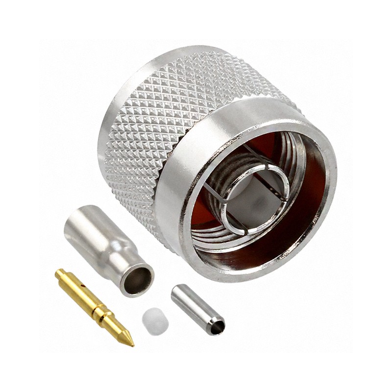 1 pcs : VN10-2052 - CONN N PLUG STR 50 OHM SOLDER