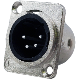 1 pcs : IO-XLR4-M-JL - JL SERIES,4 PIN XLR MALE RECEPTA