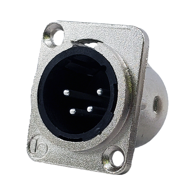 1 pcs : IO-XLR4-M-JL - JL SERIES,4 PIN XLR MALE RECEPTA