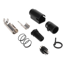 1 pcs : KMDLAX-6P - CONN PLUG MALE MINI DIN 6POS SLD