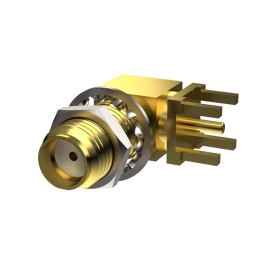 1 pcs : PCB.114SMAFRPRAJ.A - SMA(F)RA RP FOR PCB MOUNT AU PLA