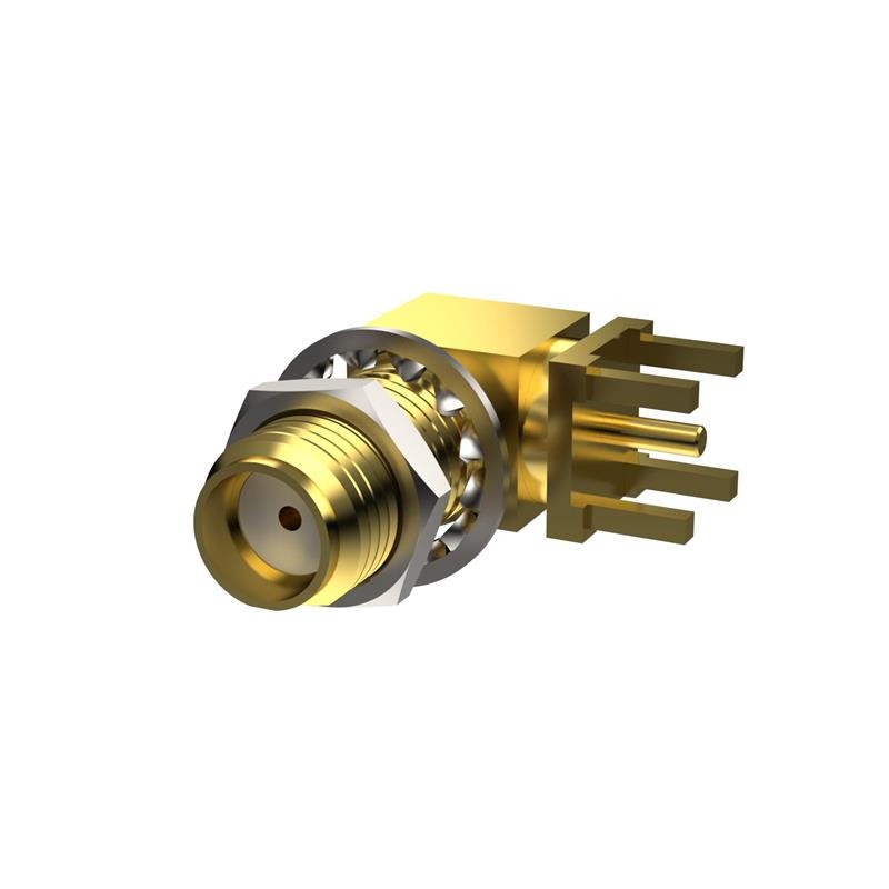 1 pcs : PCB.114SMAFRPRAJ.A - SMA(F)RA RP FOR PCB MOUNT AU PLA