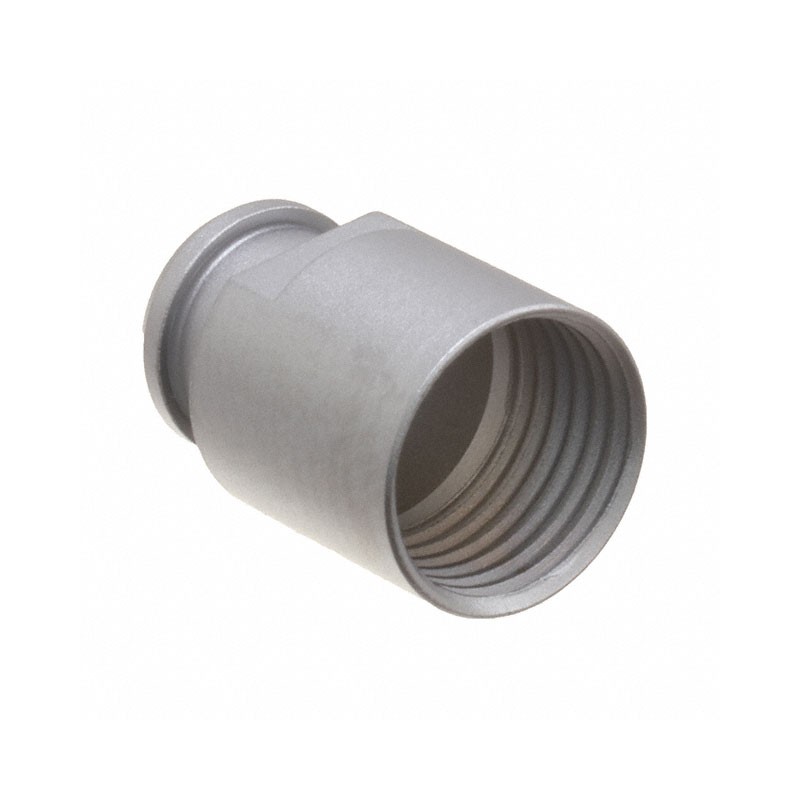 1 pcs : FFM.0B.131.LC - CONN BACK-NUT COLLET SILVER