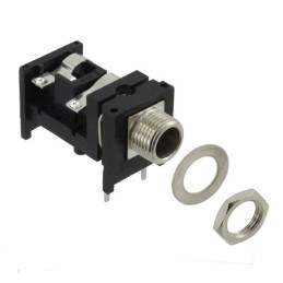 1 pcs : RA49C12B - CONN JACK STEREO 6.35MM R/A