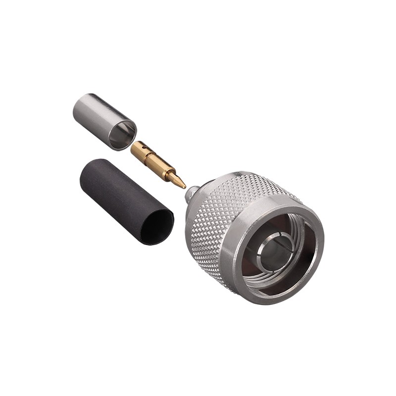 1 pcs : CONN007-4-W - CONN N PLUG STR 50 OHM CRIMP