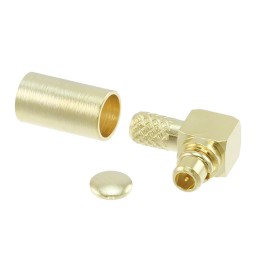 1 pcs : 0734151121 - CONN MMCX PLUG R/A 50 OHM SOLDER