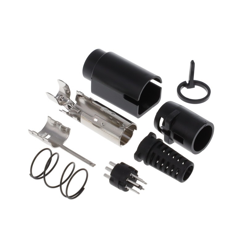 1 pcs : KMDLAX-7P - CONN PLUG MALE MINI DIN 7POS SLD