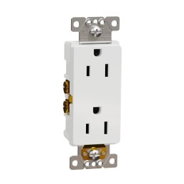 1 pcs : SQR44103WH - TR 15A RECEPTACLE RESI WH