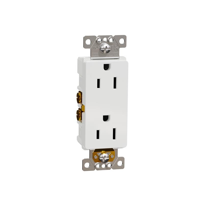 1 pcs : SQR44103WH - TR 15A RECEPTACLE RESI WH