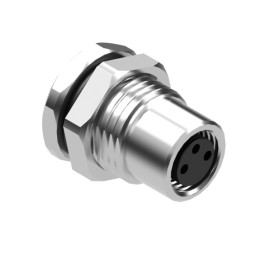 1 pcs : 54-00292 - M8 A-CODE 3POS RCPT PANEL MOUNT