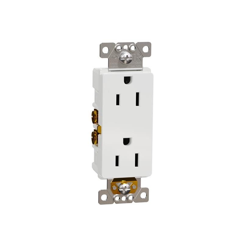 1 pcs : SQR44101WH - TR 15A RECEPTACLE RESI WH