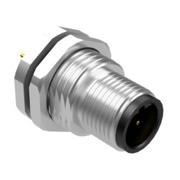 1 pcs : 54-00343 - M12 B-CODE 4POS PLUG PANEL MOUNT