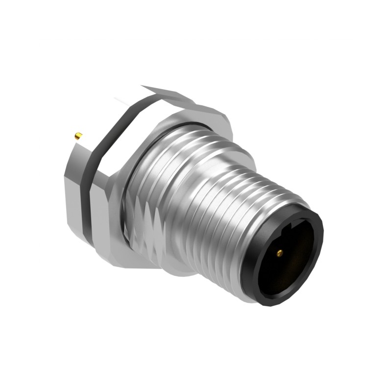 1 pcs : 54-00343 - M12 B-CODE 4POS PLUG PANEL MOUNT