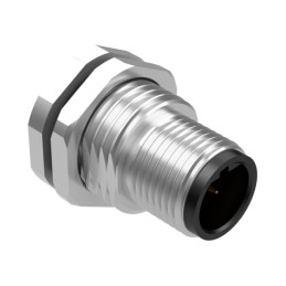 1 pcs : 54-00340 - M12 B-CODE 4POS PLUG PANEL MOUNT