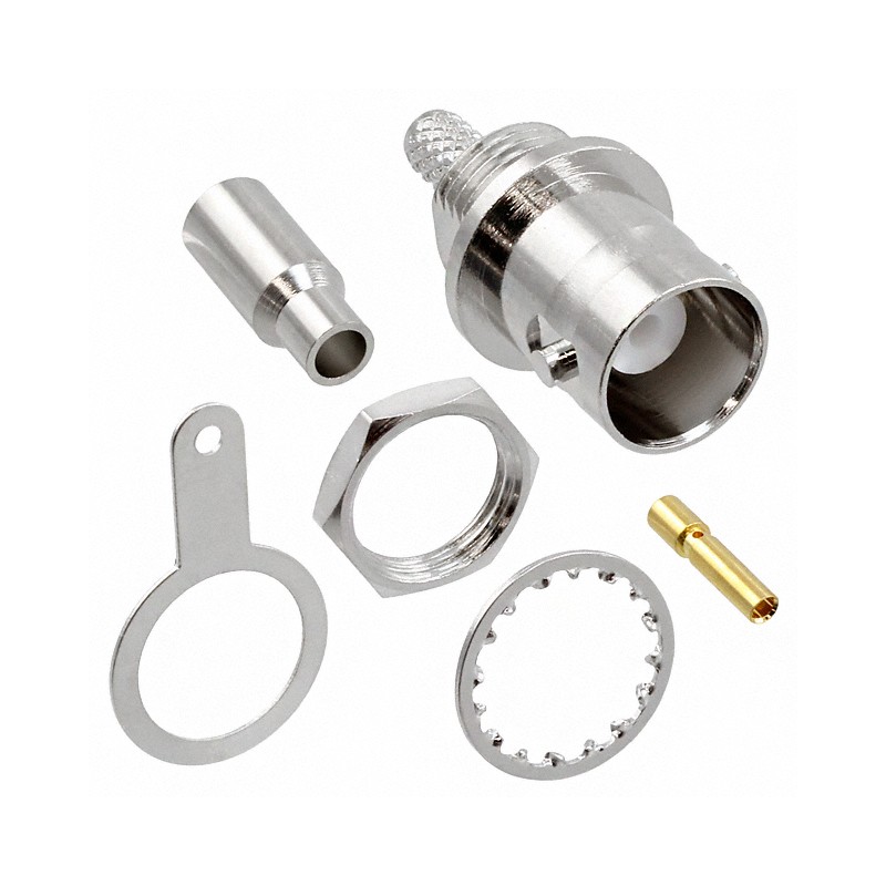 1 pcs : VB60-2071 - CONN BNC JACK STR 50 OHM CRIMP