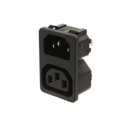 1 pcs : 4300.0301 - PWR ENT IN/OUT IEC320-2-2F PNL