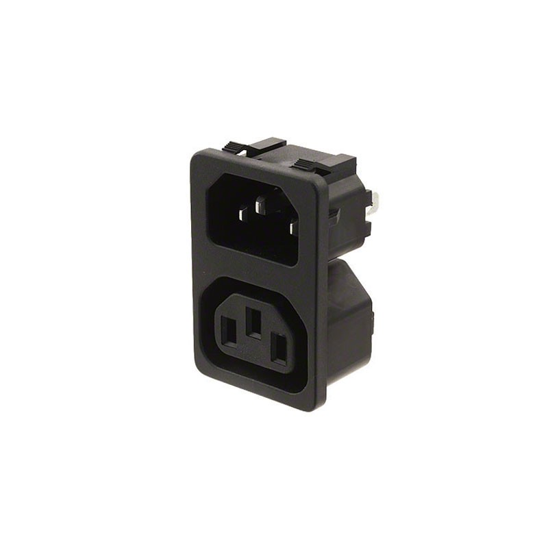 1 pcs : 4300.0301 - PWR ENT IN/OUT IEC320-2-2F PNL