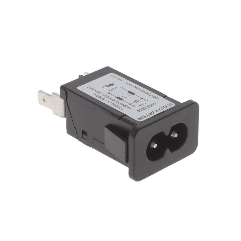 1 pcs : 5008.2014 - PWR ENT RCPT IEC320-C8 PANEL QC