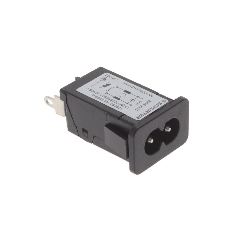 1 pcs : 5008.2021 - PWR ENT RCPT IEC320-C8 PNL SLDR