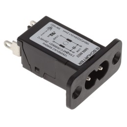 1 pcs : 5008.0022 - PWR ENT RCPT IEC320-C8 PNL SLDR