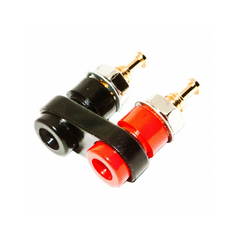 1 pcs : BU-P2143-0 - CONN DBL BANANA JACK MIN TURRET