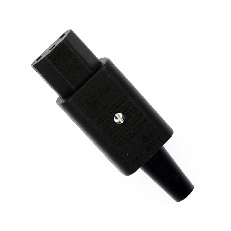 1 pcs : 4782.0100 - PWR ENT PLUG IEC320-C13 STR SCRW