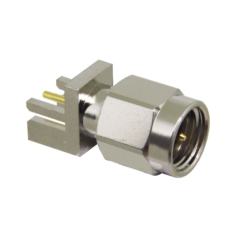 1 pcs : CONSMA013.031 - CONN SMA PLUG STR 50OHM EDGE MNT