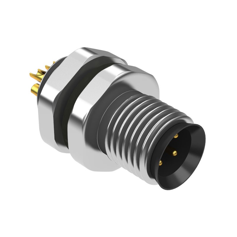 1 pcs : 54-00096 - CONN PLUG MALE 4P GOLD SLDR CUP