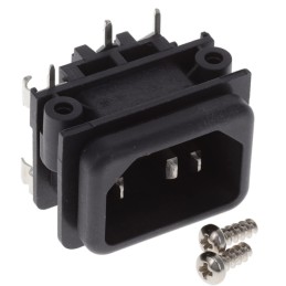 1 pcs : GSF1.1001.31 - PWR ENT MOD RCPT IEC320-C14 PNL