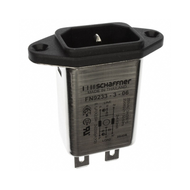 1 pcs : FN9233-3-06 - PWR ENT RCPT IEC320-C14 PANEL QC