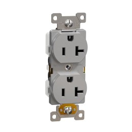 1 pcs : SQR42201GY - TR 20A DUPLEX OUTLET COMM GY