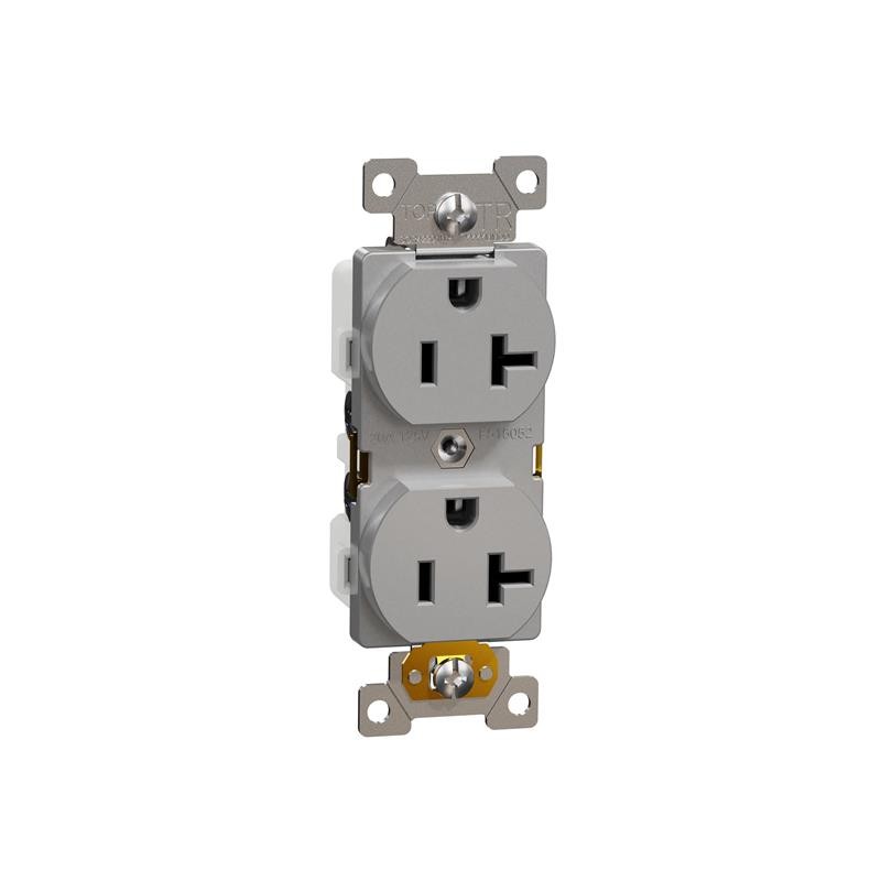 1 pcs : SQR42201GY - TR 20A DUPLEX OUTLET COMM GY