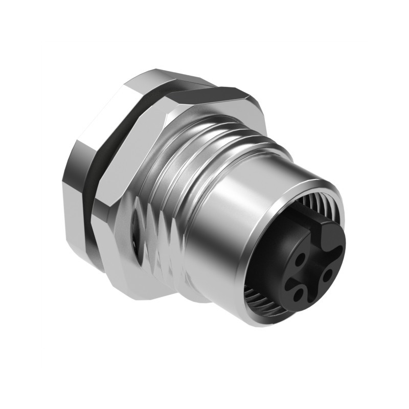 1 pcs : 54-00240 - CONN RCPT FMALE 3P GOLD SLDR CUP