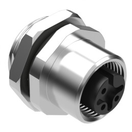 1 pcs : 54-00180 - CONN RCPT FMALE 3P GOLD SLDR CUP