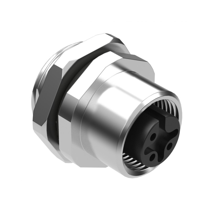 1 pcs : 54-00180 - CONN RCPT FMALE 3P GOLD SLDR CUP