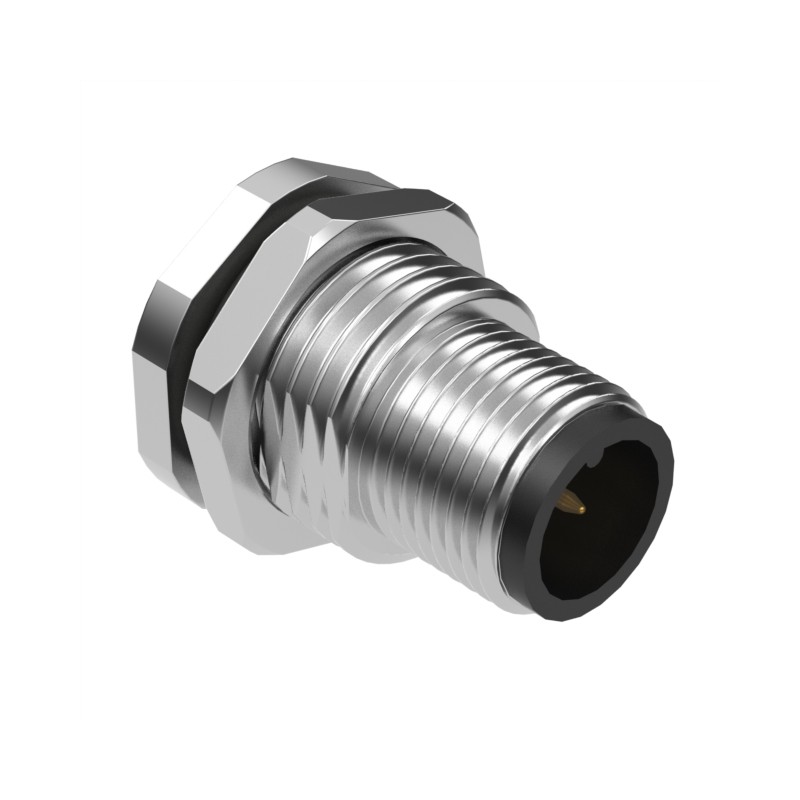 1 pcs : 54-00195 - CONN PLUG MALE 4P GOLD SLDR CUP