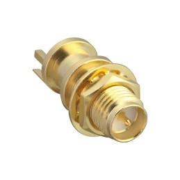 1 pcs : CONREVSMA006.062-G - CONN RPSMA RCPT STR 50OHM EDGEMT