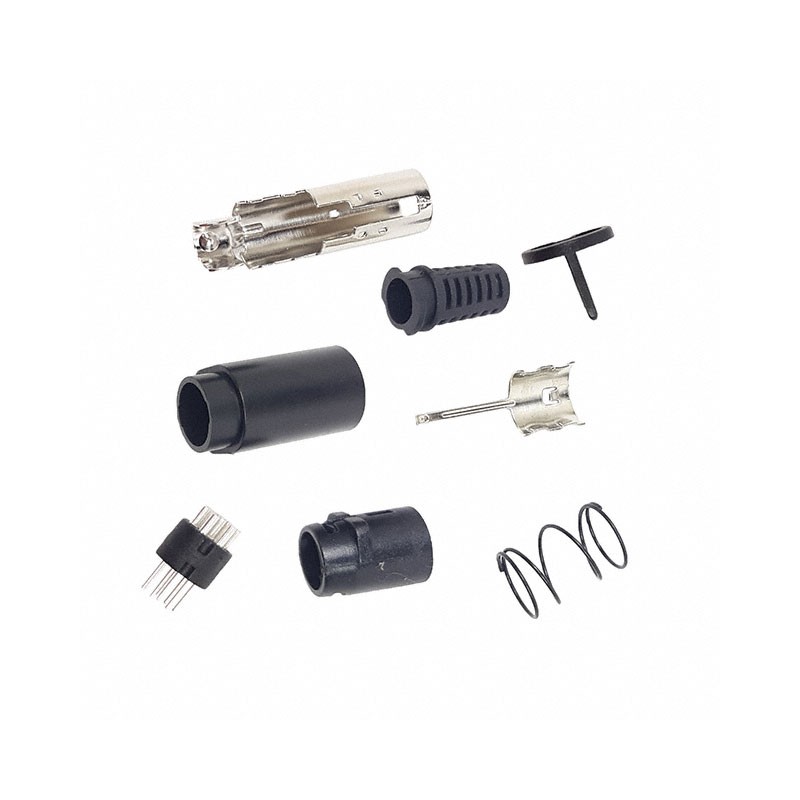 1 pcs : KMDLAX-8P - CONN PLUG MALE MINI DIN 8POS SLD