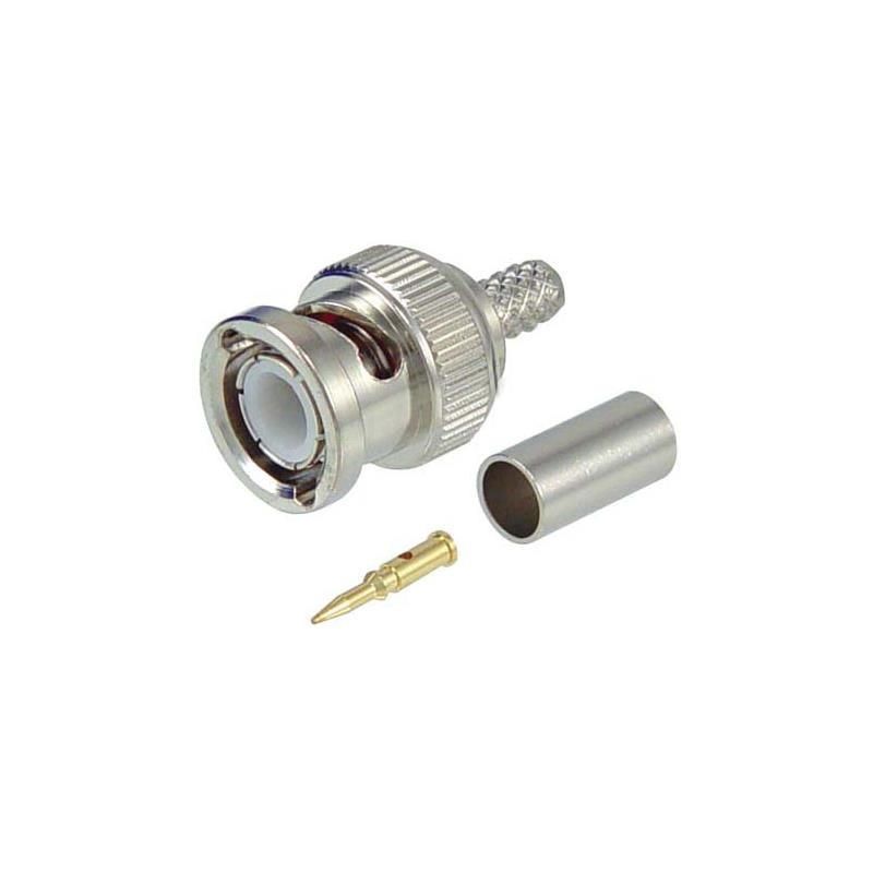 1 pcs : ABM-1700 - CON,BNC MALE CRIMP LMR195