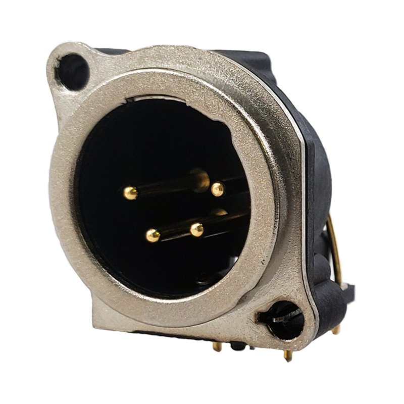 1 pcs : IO-XLR4-M-BH - B SERIES, 4 PIN XLR, MALE, HORIZ