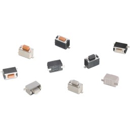 10 pcs - Black, Orange Tact Switch, SPST 50mA 3mm Surface Mount