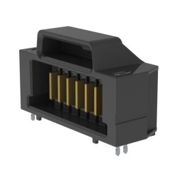 1 pcs : UMPT-06-01-L-RA-WT-P-TR - CONN HDR 6POS 2.00MM R/A SLDR