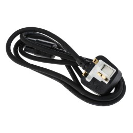 1 pcs - RS PRO IEC C15 Socket to Type G UK Plug Power Cord, 2m
