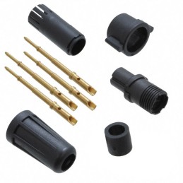 1 pcs : EN2C4M22G2W - CONN PLUG MALE 4POS GOLD CRIMP