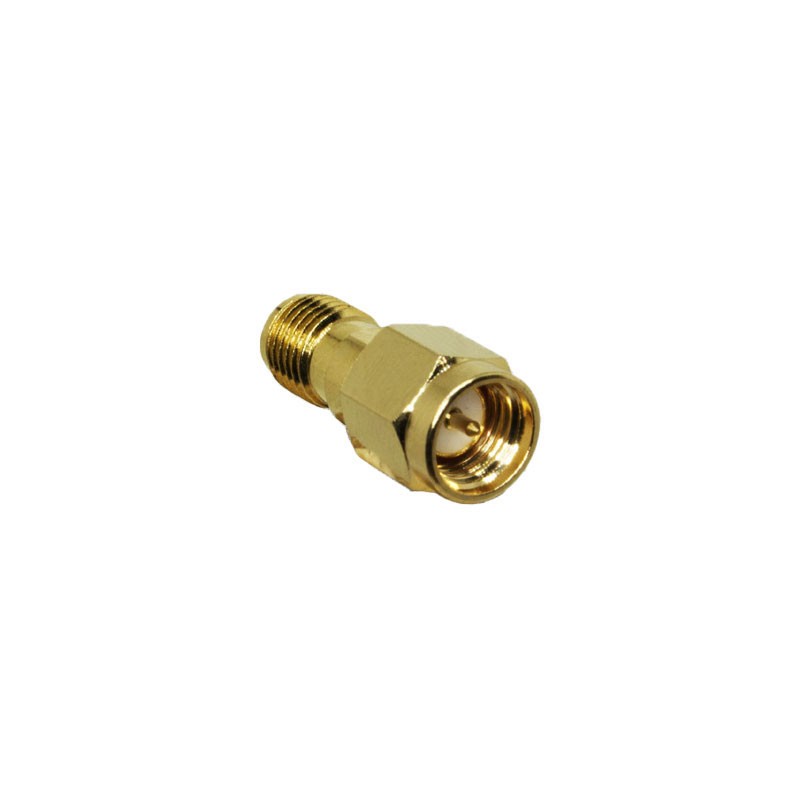 1 pcs : ADP-SMAM-RPSF-G - SMA PLUG TO RP-SMA JACK ADAPTER