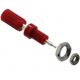 1 pcs : 7004 - CONN BIND POST KNURLED RED