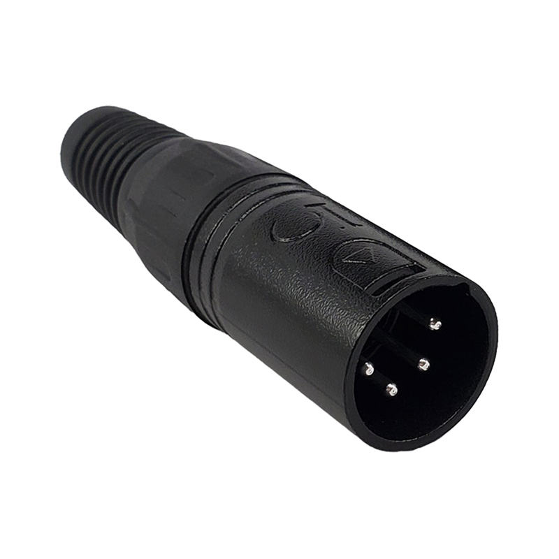 1 pcs : IO-XLR4-M-BK - PROFESSIONAL 4 PIN XLR CONNECTOR